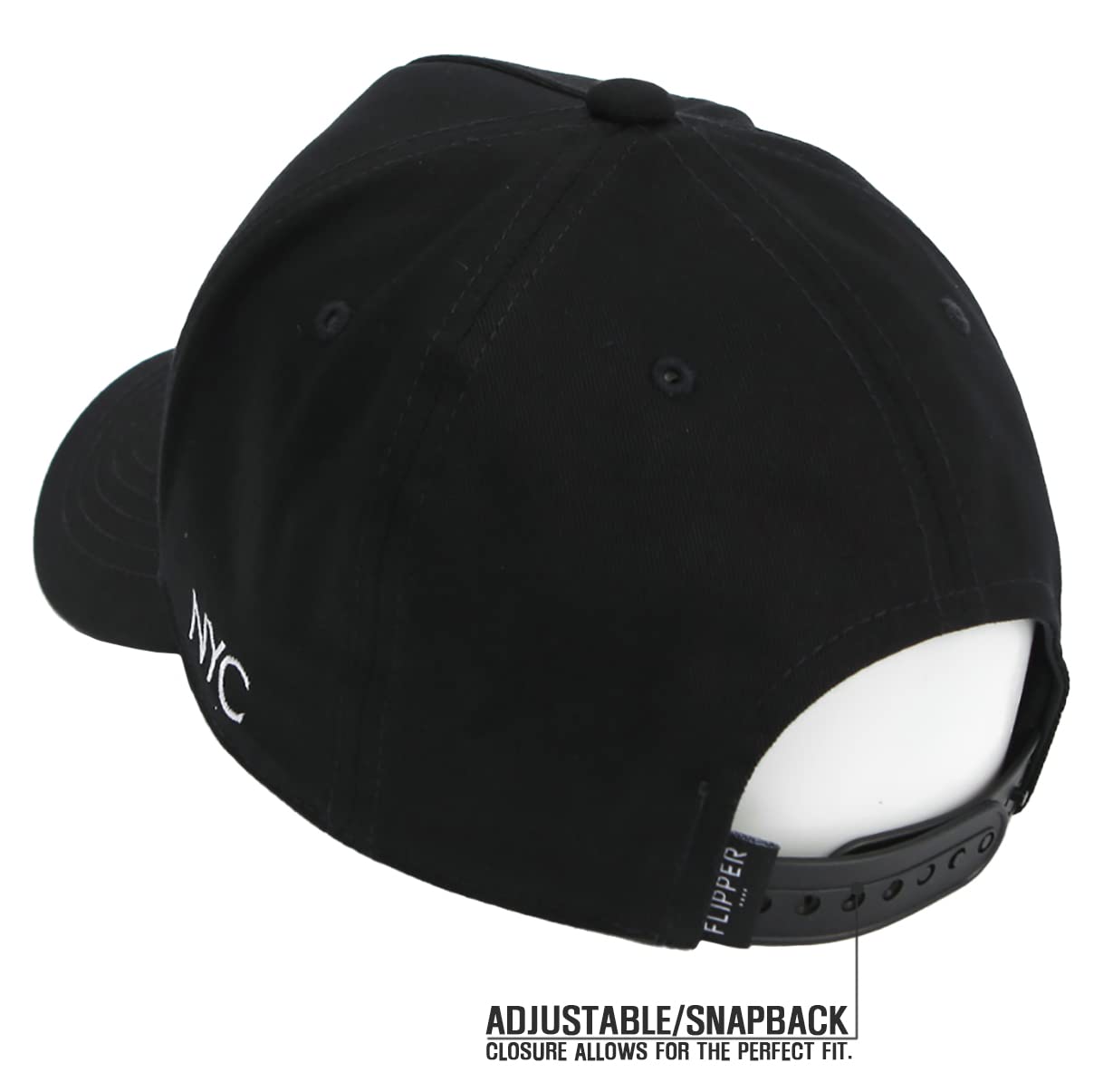 Flipper NY NYC New York City Statua della Libertà Logo in cotone strutturato Cappellino da baseball Cappello Snapback regolabile