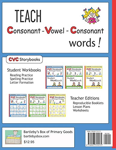 CVC Storybooks SET 1 Student Workbook: 15 Emergent Readers with Spelling Practice - Image 2