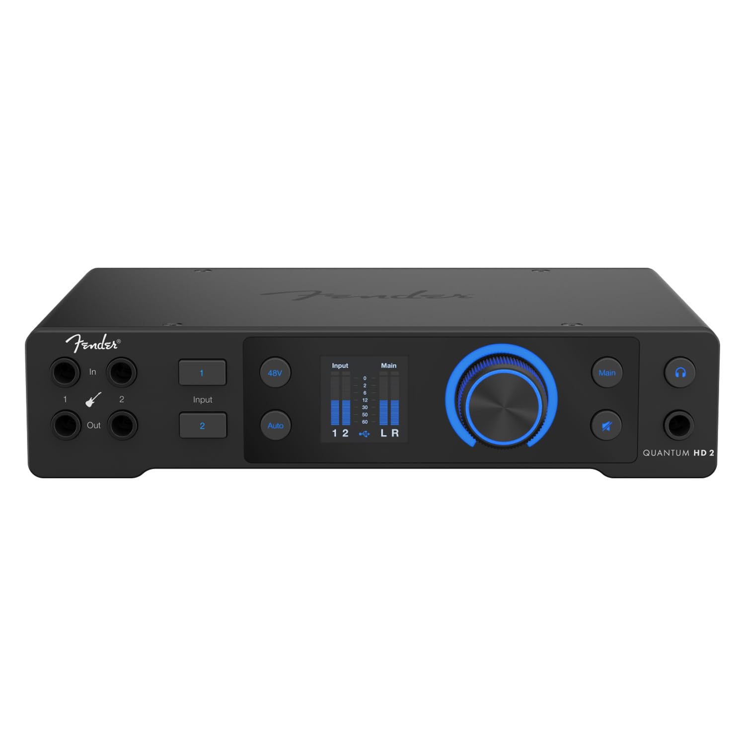 Fender Quantum HD 2 - Interfaz de audio USB-C (20 x 24 canales, con auriculares keepdrum)