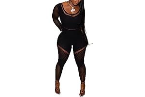 Ravishing Mesh Women's Jumpsuit Outfits: Sheer Sophistication