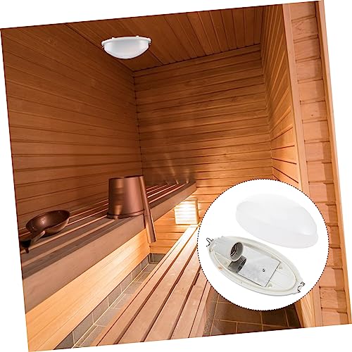 YARNOW 3 Pcs Sauna Explosion-Proof Lights Safety Grid Bulkhead Light Sauna Explosion Light Bulkhead Ceiling Light Sauna Lighting Kit Explosion-Proof Lamp Sauna Lamp Led Embedded Plastic