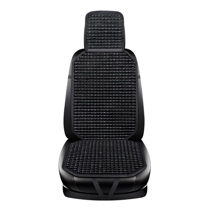 Respaldo de asiento de coche elegante en madera maciza negra con cuentas de alta calidad