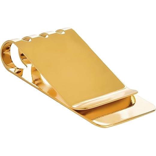 Money Clip Minimalist Wallet Card Holder Gold