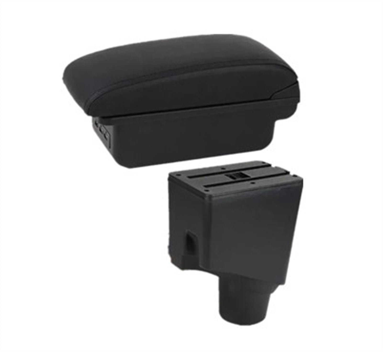 NOHEEU Car Armrest Center Box Storage Interior Details Retrofit Parts 2015-2023 For Yaris For Hybrid(B1 black line 3USB)