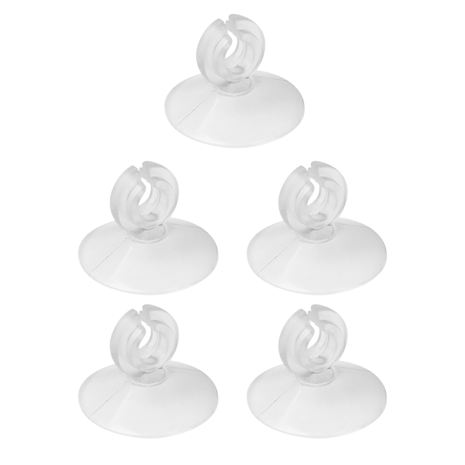 Alloneslife 5Pcs High Aquarium Suction Cups Hose Fastener For Oxygen Tubing And Heating Equipment Stable Hold Hose Fastener