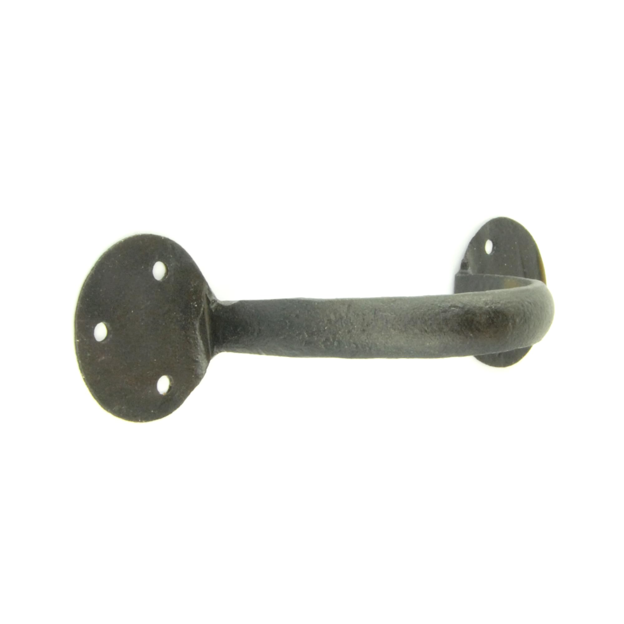 Underground Parts Beeswax Finish Blackened Beeswax Hand Forged Iron Hardware Door Handles Pulls Hinges Latches (Pull Handle 180Mm)