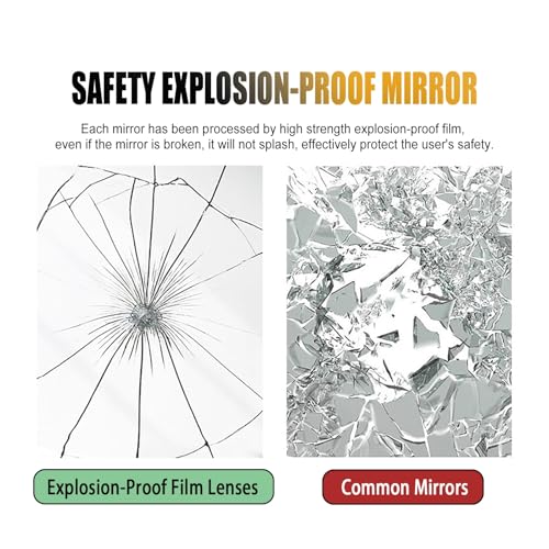Miroir sans cadre design œuf d'oie 40 x 60 cm miroir haute définition