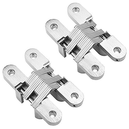 QWORK 2 Pack Cerniera nascosta, cerniera a croce