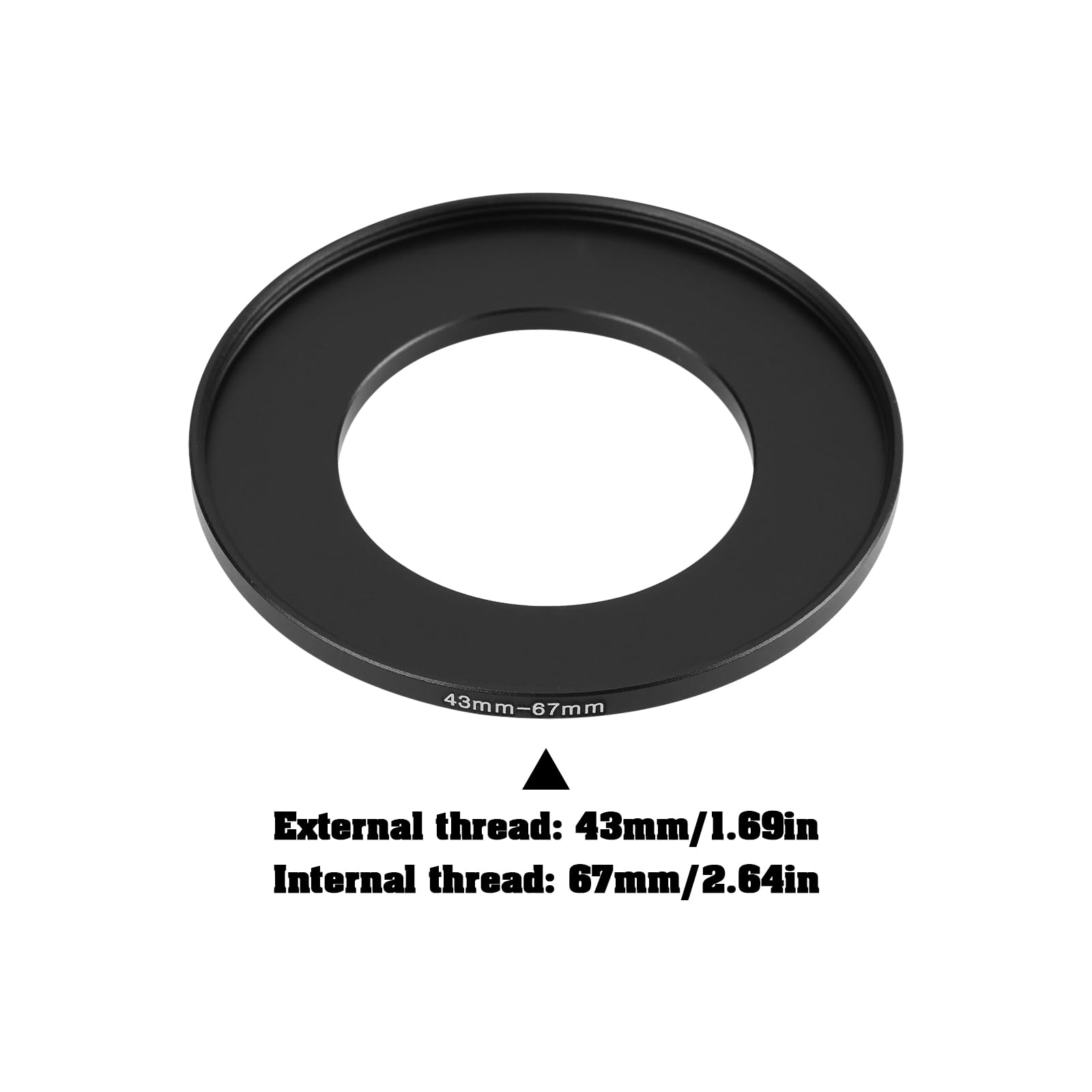 Adapter filtra aparatu 43-67 mm, adapter step-up, kompatybilny z Nikonem, kompatybilny z Canon