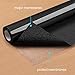 Glitter HTV Vinyl - 12inch x 5ft PU Heat Transfer Vinyl roll for Silhouette Cameo & Cricut Easy to Cut, Weed and Transfer, Iron On Htv Vinyl Design for T-Shirt, Clothes and Other Textiles(Black)