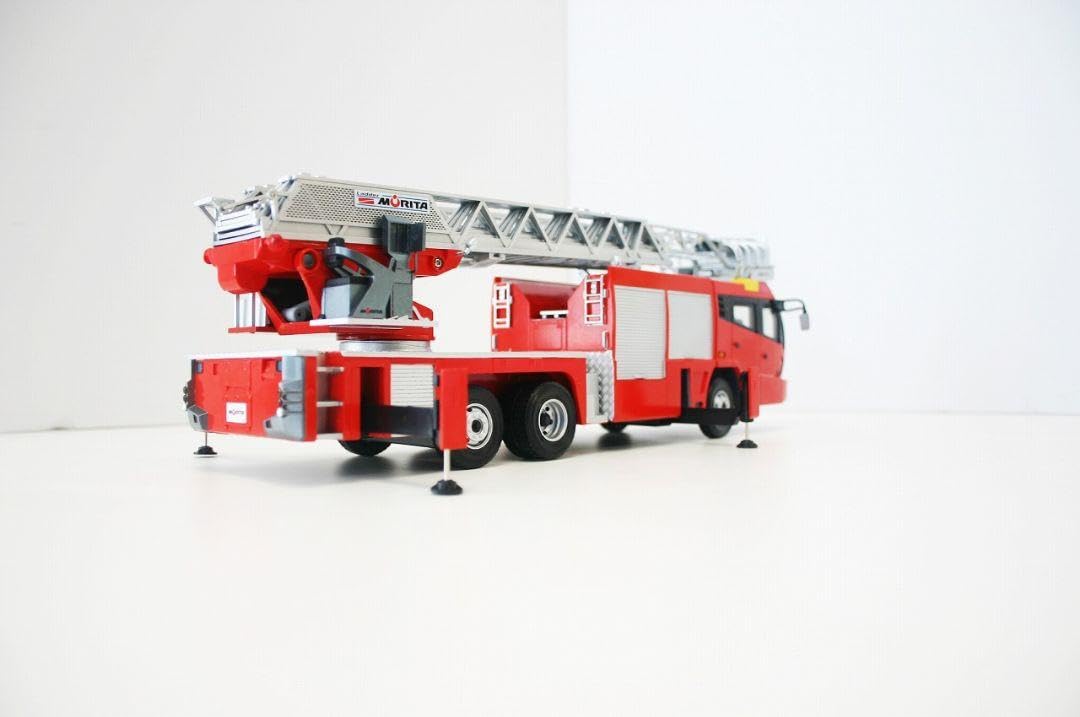 Amazon.co.jp: 消防車モリタ□先端屈折式はしご付きスーパージャイロ