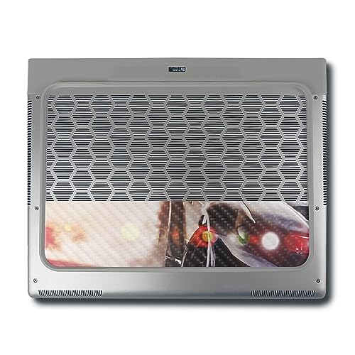 Image of MightySkins Carbon Fiber Skin Compatible with Alienware X16 R1 (2023) Full Wrap Kit - Headlight Flare | Protective, Durable Textured Carbon Fiber Finish | Easy to Apply | Made in The USA