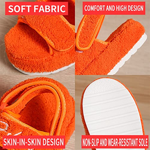 Women's Fuzzy Slides Fluffy Faux Fur Slippers Open Toe Adjustable Cork Slide Sandals with Arch Support Cozy Yoga Mat Indoor Outdoor Shoes4