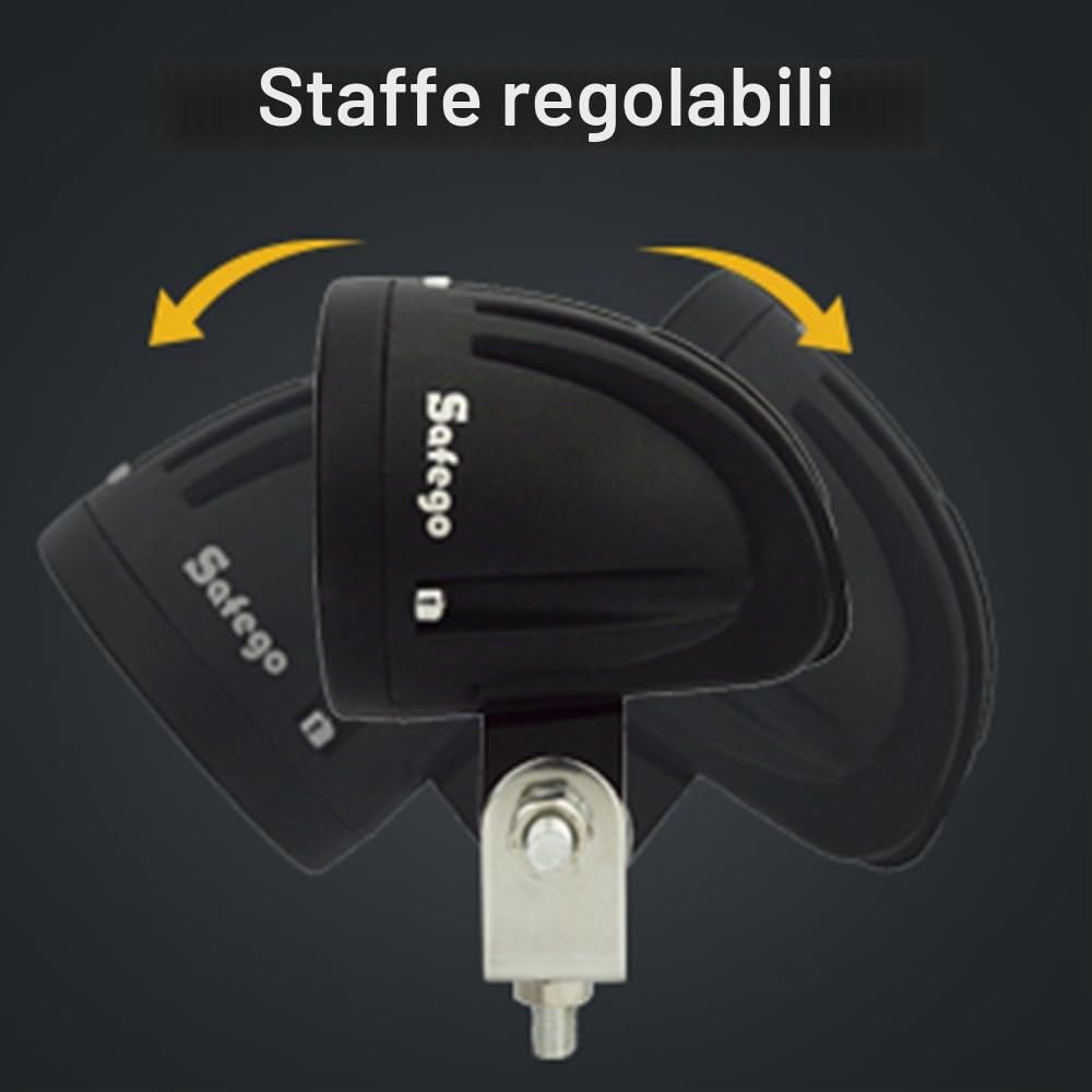 Safego 2 x 10W Moto FARO DA LAVORO LUCE DI PROFONDITA' A LED 10W Lampada Lavoro Offroad Truck Auto Barca Mining faro luci supplementari lavorare luci Inondazione