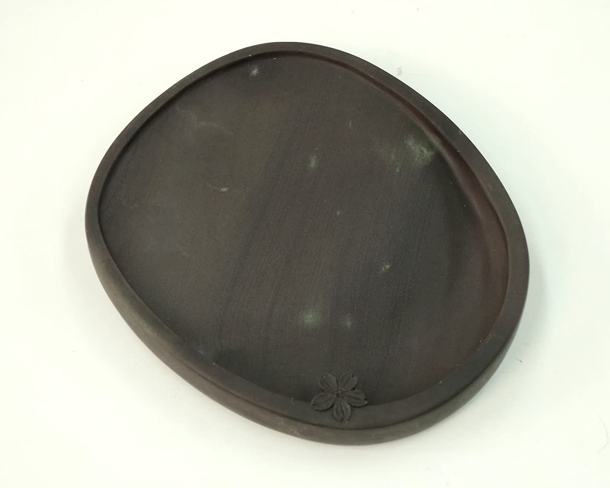 Amazon | 端渓 麻子坑 桜一輪硯 5.0吋 | 硯 | 文房具・オフィス用品