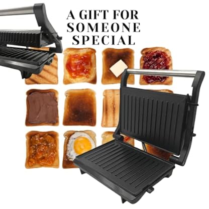 BASS POLSKA elektrischer Grilltoaster mit Antihaftbeschichtung 1000 W, Kontaktgrill, Sandwichmaker, Toaster, Tischgrill… – Bild 6