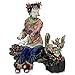 LOSAYM Soprammobili Sculture Decorative Figurine Soprammobili Sculture Porcellana Antica Cinese Belle Donne Scoiattolo Figurine Bambole Sculture Vintage Femminile da Collezione Statua Decorazioni P