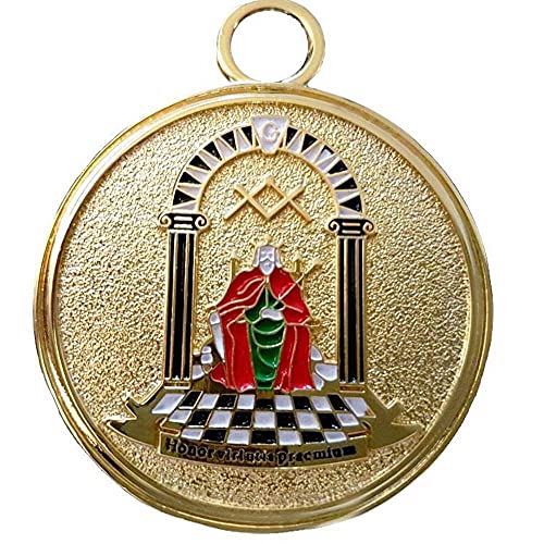Bricks Masons Past Grand Officers Order of Athelstan Collar Jewel - Gold Metal
