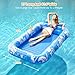 Inflatable Tanning Pool Lounger Float with Sprinkler, 77