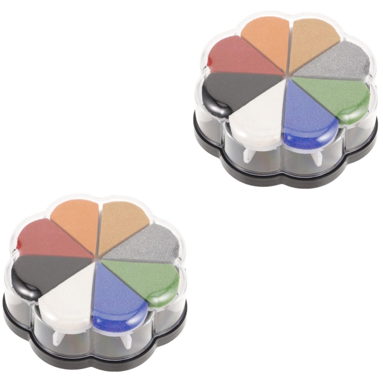SHINEOFI 2pezzi Cuscinetti Per Timbri Colorati Inchiostro Lavabile Per Scrapbooking e Design Creativi e Versatili Facile Da Usare e Portatile