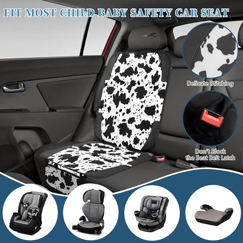 Image of Car Seat Protector for Child Car Seat, 2 Pack Baby Car Seat Covers with Mesh Pockets & Non-Slip Backing 600D Durable Seat Protector