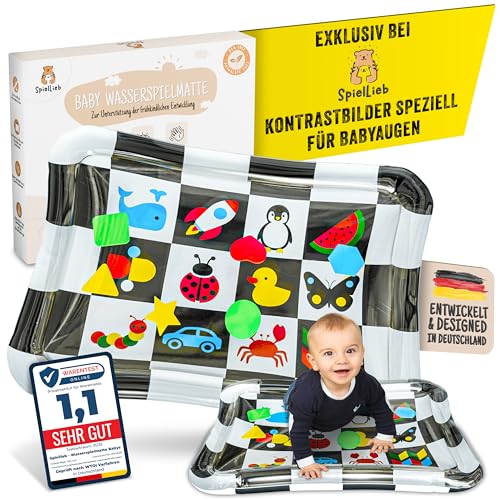 SpielLieb® Wassermatte Baby BPA frei – Babymatte XXL, Spielzeug ab 3, 6...