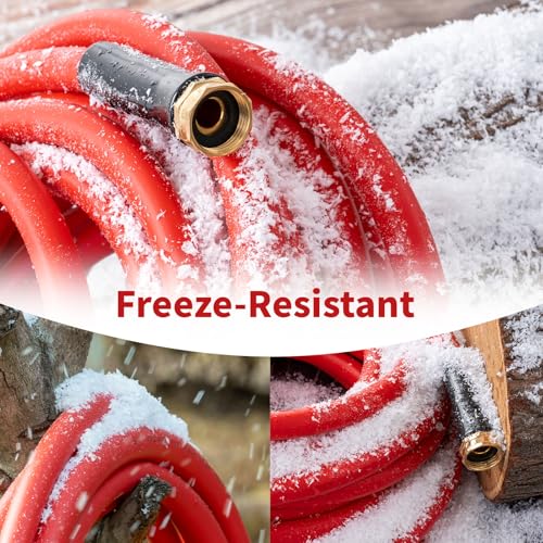 BLENDLITE Garden Hose 15 ft x 5/8” Hot Water Hose, -50°F to 190°F,Burst 600Psi Flexible & Lightweight Upgraded Rubber Hoses,3/4” Solid Fittings for All-weather Outdoor Lawn & Garden by BLENDLITE - Used condition - Image 9