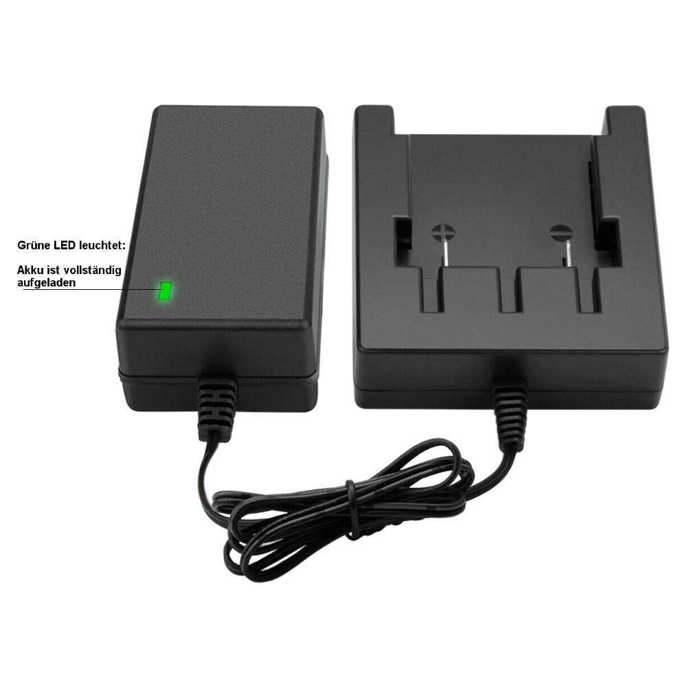 Trade-Shop Juego 2 en 1: batería de ion de litio de 40 V / 3000 mAh + cargador para cortacésped Cramer 40LM41, desbrozadora 40T05 40T07, podadora de 40 CV