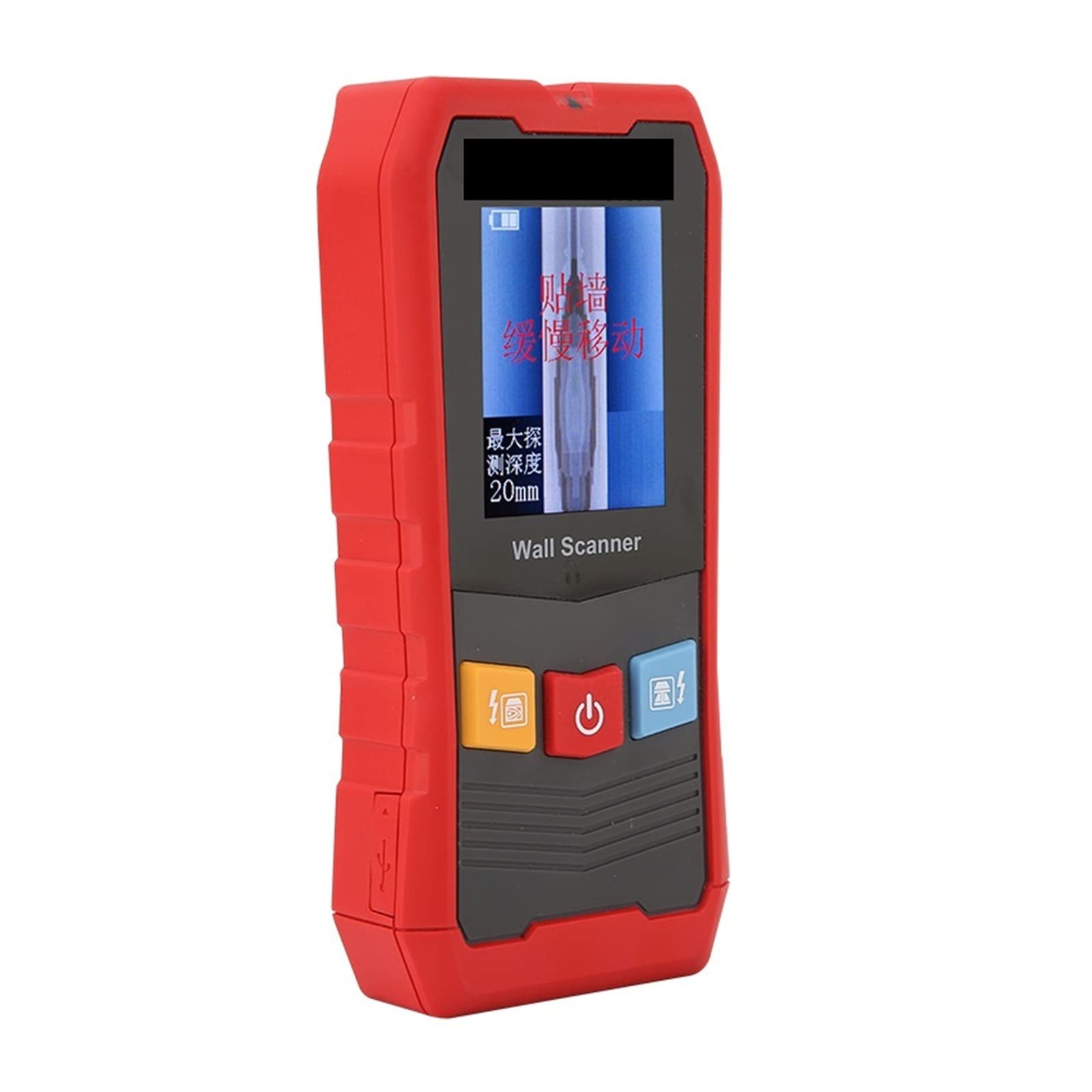 Detector Cables Pared, Detector de Metales 4 en 1, buscador de Pernos de Madera, Voltaje de CA, Cables en Vivo, rastreador de Profundidad, escáner de Pared, para detección de Madera, Metal y Cables d