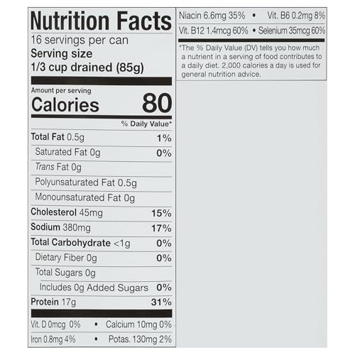 Image of Bumble Bee Chunk Light Tuna in Water, 66.5 oz Bulk Food Service Can - Wild Caught Skipjack Tuna - 17g Protein Per Serving - MSC Certified Sustainable Seafood, Non-GMO, Gluten Free, Kosher