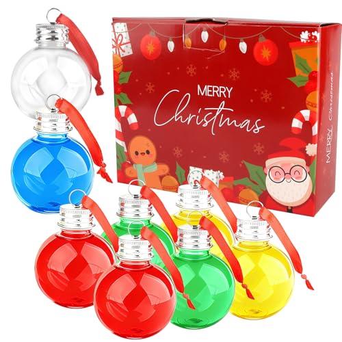 Weihnachtskugeln 100ml zum Befüllen - 8er Set Transparente...