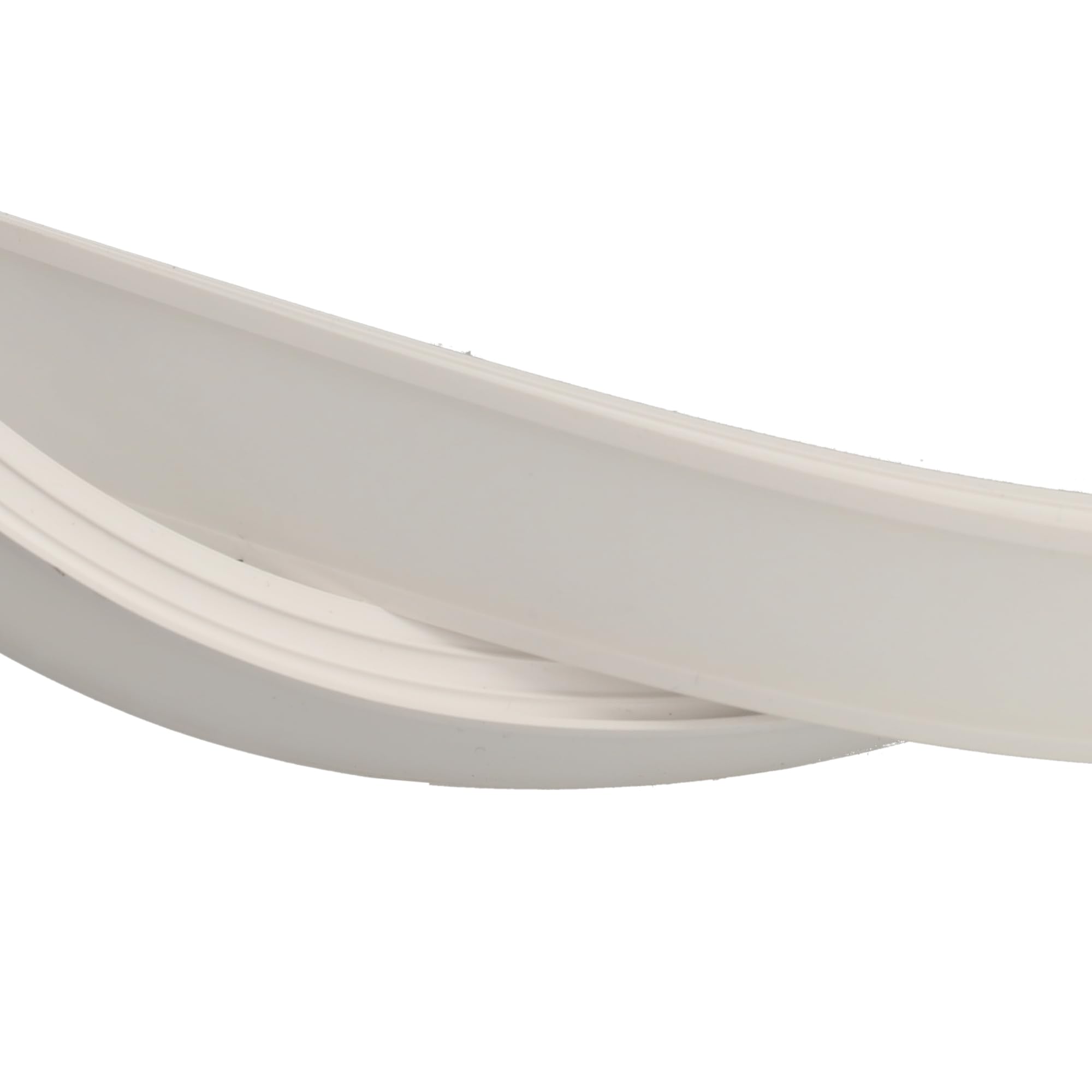 JANDEI - Custodia Flessibile in Silicone 5 Metri Senza Base per Striscia LED, Formato Rettangolare 20 mm x 10 mm. Adatto per Interni, Custodia Bianca (non include striscia LED)