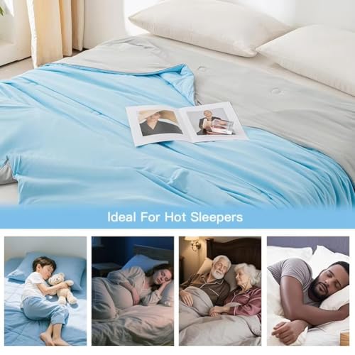 Edredón de seda de hielo para cama colcha de verano transpirable 8