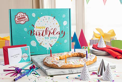 Caja de regalo de feliz cumpleaños (pastel de cumpleaños Kringle)