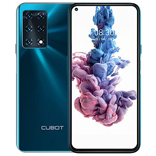 Phones Unlocked 8GB RAM+128GB, CUBOT X30 6.4 Inch Screen Unlocked Smartphones, 48MP Camera, 4G Dual SIM Unlocked Android Phone, 4200mAh Battery, Android 10, Face ID, US Version, Blue