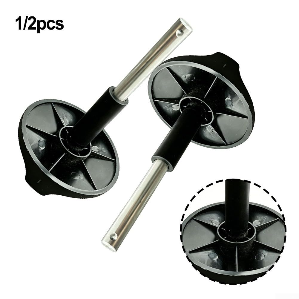Asse ruota in metallo plastica 10 mm per ruote da barbecue da 7 pollici (30 | Design a installazione rapida, diametro 10 mm, adatto per ruote da 17,8 cm, nucleo in metallo, installazione senza soluzione