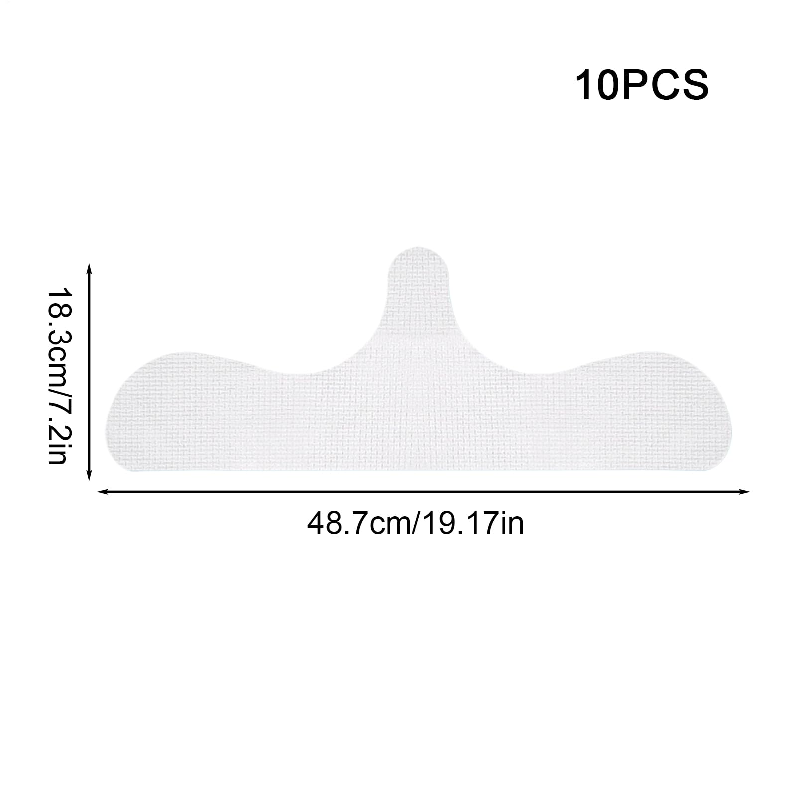 Forro de algodón para brasier, 10 almohadillas absorbentes de pecho, absorbe el sudor debajo del pecho, soporte cómodo, deja de frotar, absorbe la humedad, soporte fresco para mujeres sudando