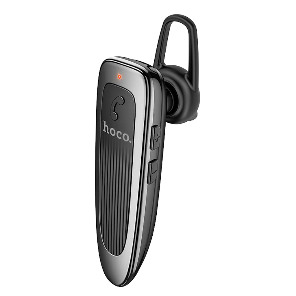 Hoco E60 - Brightness Business Wireless Bluetooth Headset - Bluetooth V5.0, Use Time: Up To 10 Hours, Standby Time: Up To 200 Hours, Compatible With iPhone Samsung OnePlus Huawei Xiaomi Oppo - Black