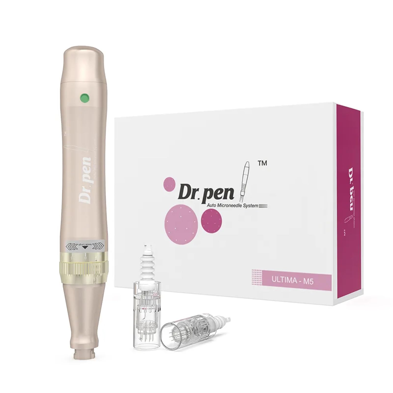 Penna Microneedling Wireless Professionale Ultima M5, Macchina Autentica per Microneedling Elettrico a Micro Microneedling - Cartucce di Ricambio 2Pz 12Pin (0.25mm)