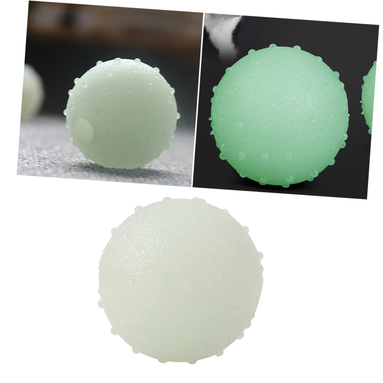FRCOLOR 3 Juguetes masticables para Cachorros, Juguetes para Perros pequeños, Juguetes para Cachorros, Juguetes para Perros y Mascotas, Juguete para morder para Perros y Mascotas, Bola Bobo Luminosa