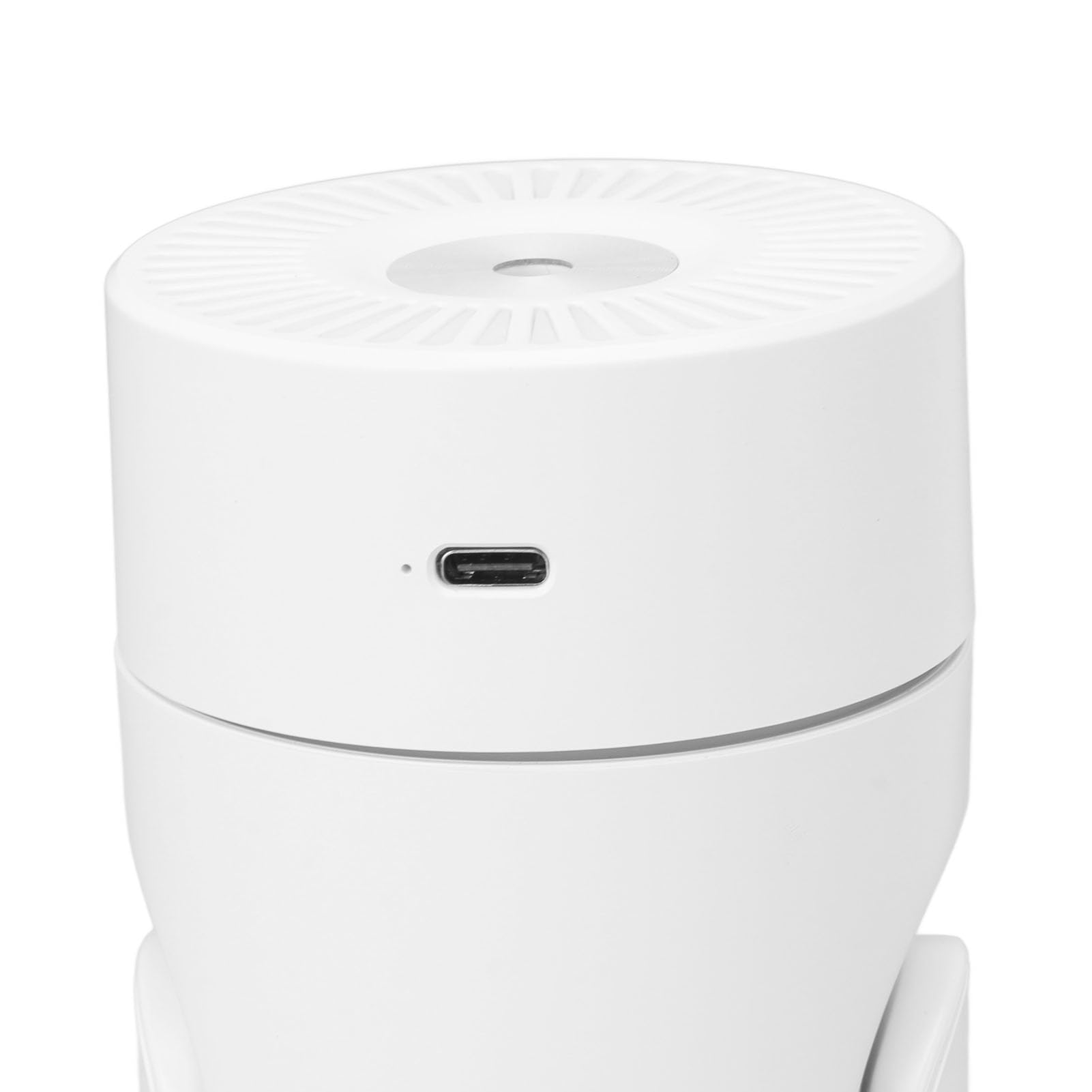 Mini Humidificador Portátil, USB Personal Cool Mist Pequeños Humidificadores de Escritorio con Soporte Giratorio de 360 ​​grados, Apagado Automático, Silencioso para Dormitorio, (Blanca)