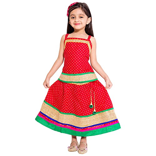 Image of DIAMO Ethnic Wear Traditional Style Lehenga Choli for Baby Girls