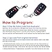 433MHZ Cloning Remote Control Keychain,Universal Garage Door Opener Remote Garage Electric Gate, Duplicates Original Remote Controls for Vehicle Central Locking Systems, Electronic Garage Doors (5Pcs)
