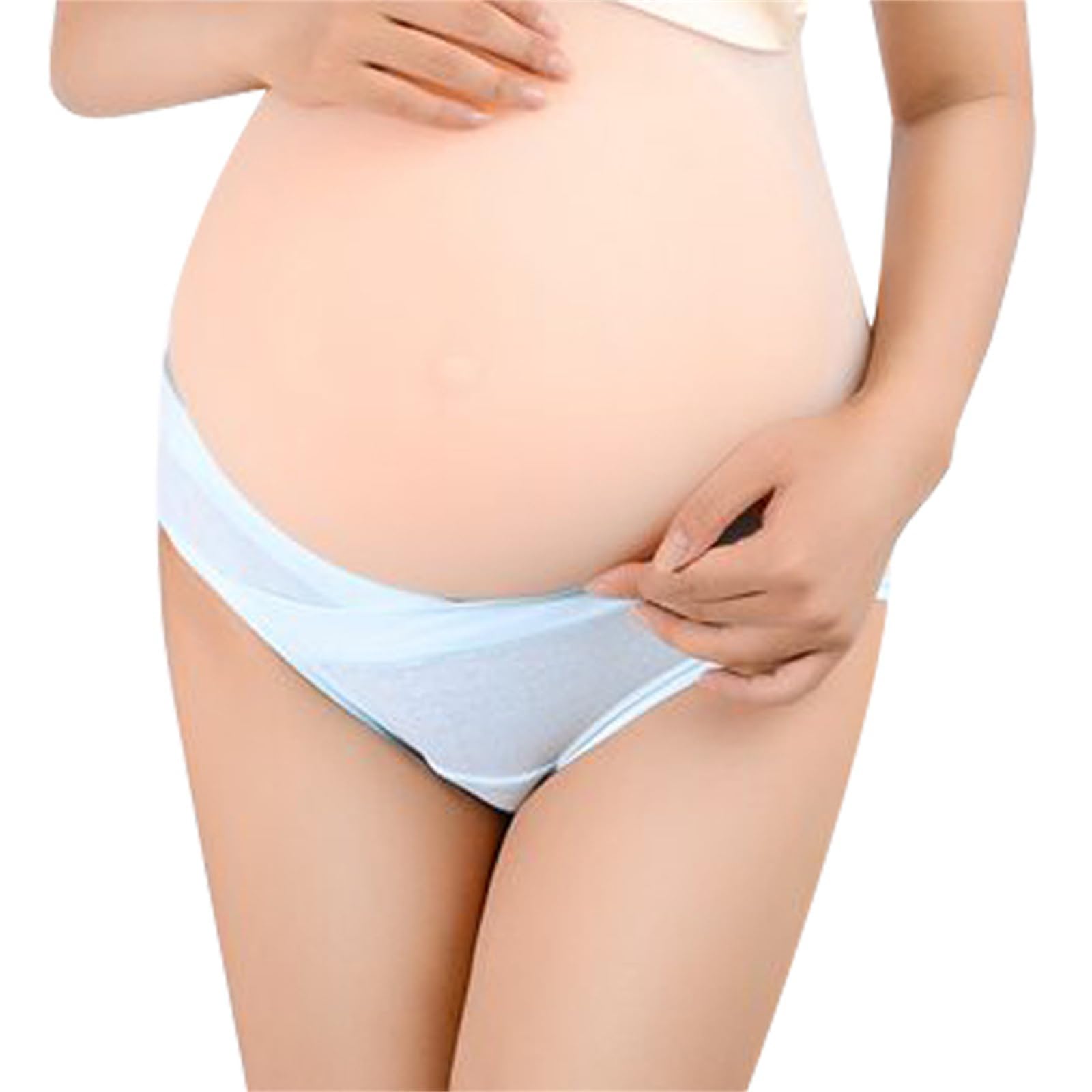 Paquete de 10 bragas de maternidad de algodón para mujer, bragas de bikini de cintura baja, bragas postnatales para mamá, M-XXXL