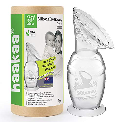 Haakaa Manual Breastpump Breast Milk Saver with Base 4oz/100ml