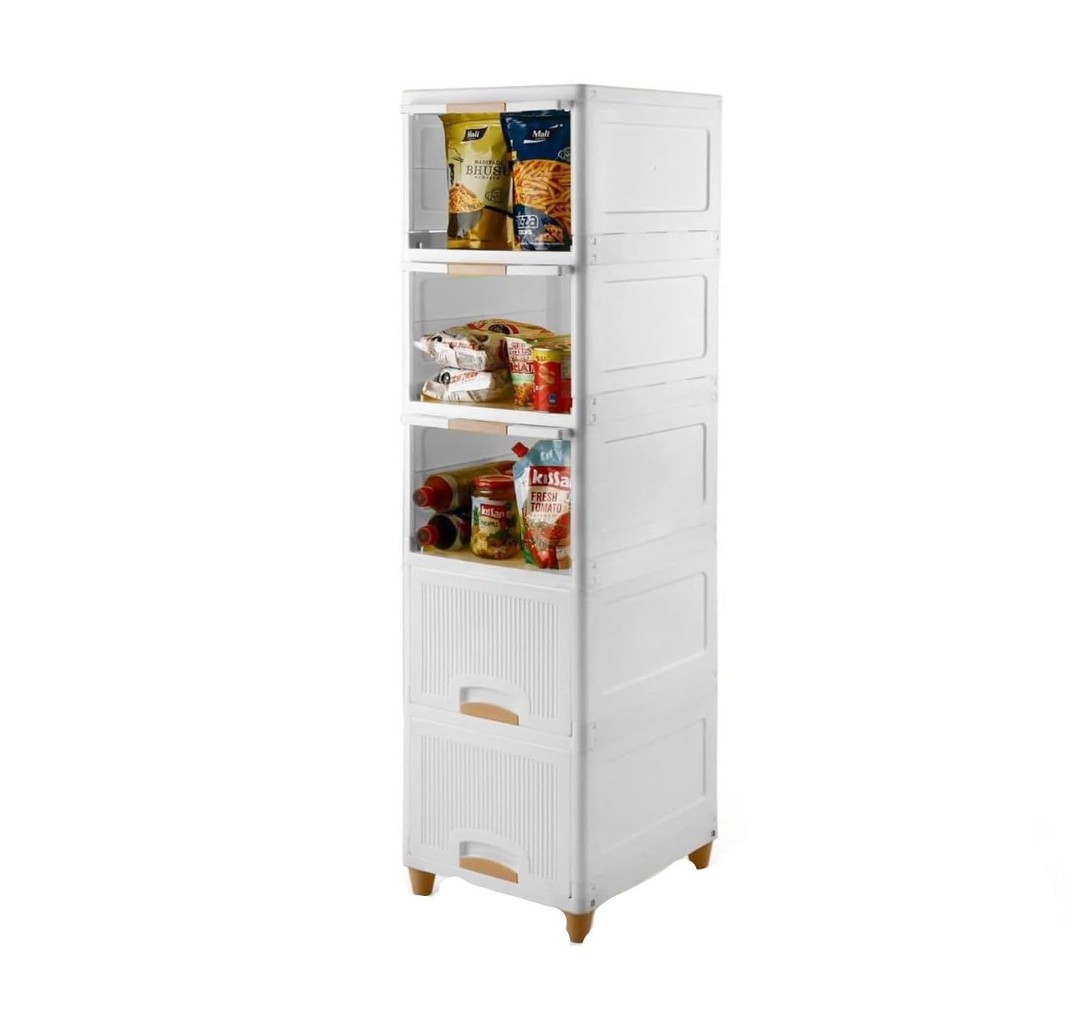 Jayci Mart 4 Layer Plastic Cupboard for Clothes Plastic Cabinet for Storage Foldable Wardrobe for Clothes Plastic Cloth Rack for Storage Clothes Storage Box (4 Layer) (B0DFX4LJMC) Amazon Price History, Amazon Price Tracker