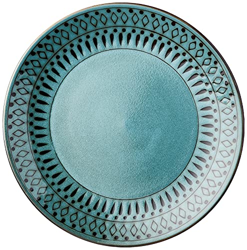 American Atelier 6588-16Rb 16 Piece Delilah Round Dinnerware Set, Green #TOP2