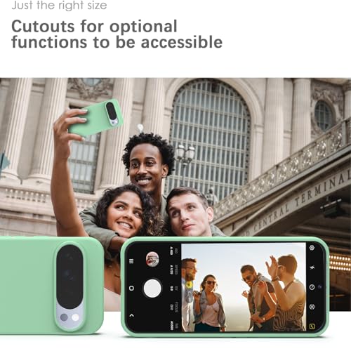 Image of YATWIN Silicone Back Case for Google Pixel 10 Pro XL, Soft-Touch, Shockproof Phone Back Cover for Google Pixel 10 Pro XL - Light Cyan