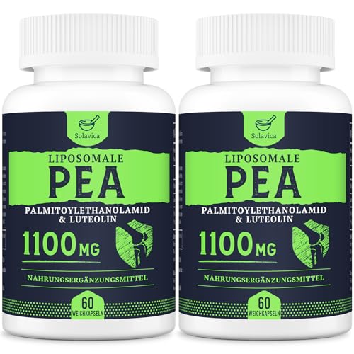 PEA Liposomiale 1100mg – Palmitoiletanolamide Micronizzata con Luteolina (Confezione da 2)