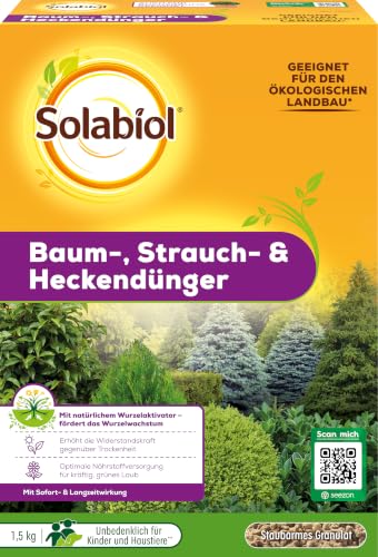 Solabiol Baum-, Strauch & Heckendünger mit Wurzelstimulator und...
